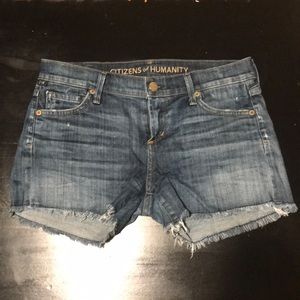 Citizens of humanity denim jean shorts size 25